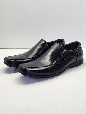 Asher Green Classic Square Toe Slip-On Loafers Oxford Dress Shoes, Sz 11D